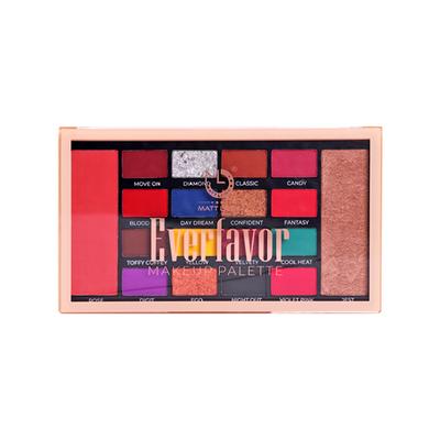Matt Look 18 Shades Everfavor Makeup Palette Eyeshadow Highlighter Blush - 02 18.5 gm - Face Palettes