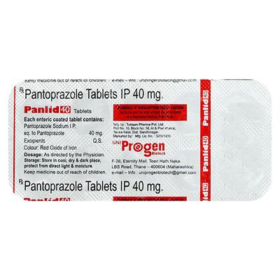 PANLID 40mg Tablet 10's - Ulcer/Reflux/Flatulence-Aaa