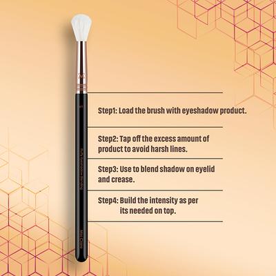 Miss Claire M11 - Fluffy Eyeshadow Blending Brush (White) (Rose Gold) 1's - Eye Brush