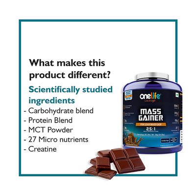 Onelife Mass Gainer Powder 3 kg - Workout Essentials