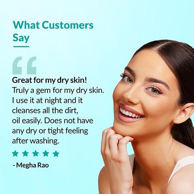 Fixderma Dewrav Gentle & Hydrating  with 6% Oats Extract, Provides Hydration Face Wash (100 ml) - Face Wash & Cleansers