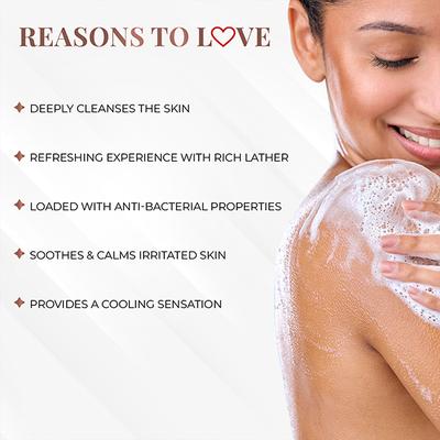 Just Herbs Bath & Body Deep Cleansing Soothes Irritated Skin And Cooling Body Wash , Paraben & Sls / Sles Free - Charcoal & Mint 300ml - Shower Gels & Body Wash