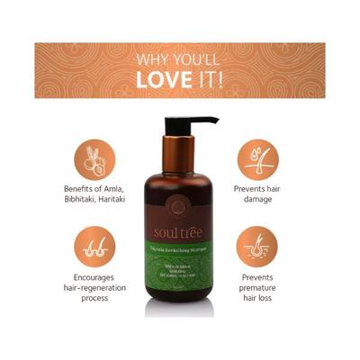 SoulTree Triphala Revitalizing Shampoo with Henna & Shikakai 250 ml - Shampoos