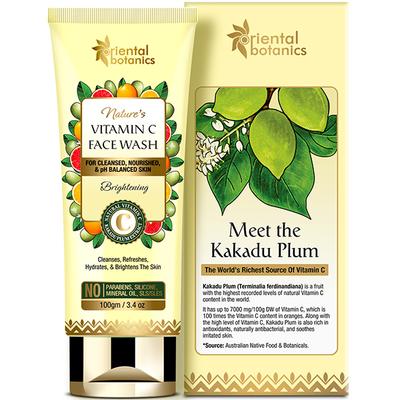Oriental Botanics Nature's Vitamin C Brightening Face Wash 100 gm - Face Wash & Cleansers