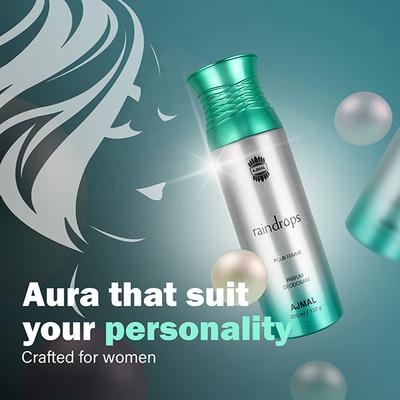 Ajmal Raindrops Pour Femme Parfum Deo 200 Ml - Deodorants/Roll-Ons