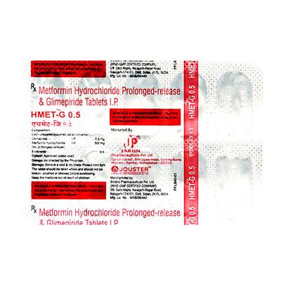 Hmet G 0.5Mg Tablet 10's - Diabetes-Ant