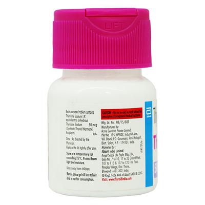 Thyronorm 50mcg Tablet 120'S - Hypothyroidism