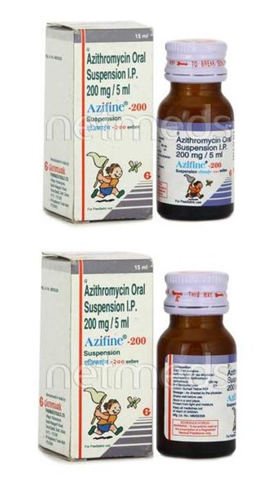 Azifine 200mg Suspension 15ml - Bacterial Infections-Mac