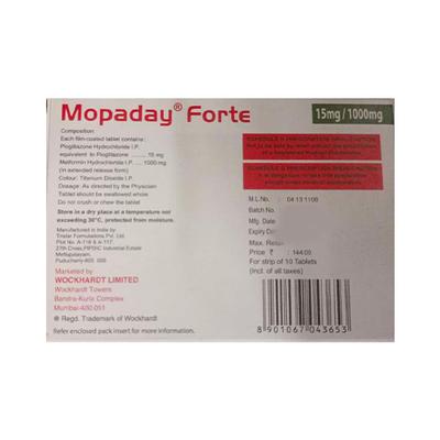 MOPADAY FORTE Tablet 10's - Diabetes-Ant