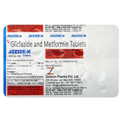 Jozide M Tablet 10'S - Diabetes-Ant