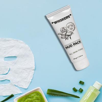 Whiskers Aloe Vera Mud Pack 100 ml - Face Packs