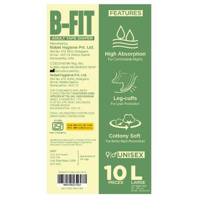 B-Fit Adult Economy TAPE Diaper (L) 10's - Adult Diapers & Pads
