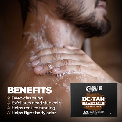 Beardo De-Tan Coffee Detox Bathing Bar 3's - Soaps