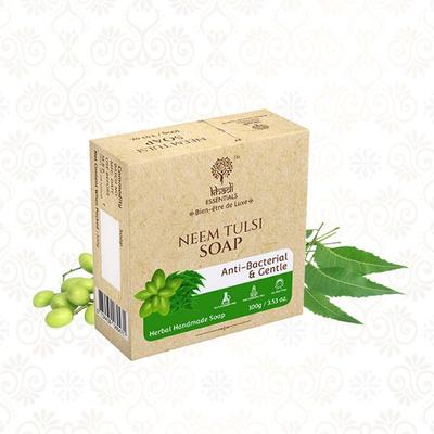Khadi Essentials Neem & Tulsi Herbal Handmade Soap for Anti 300 gm - Body Butter
