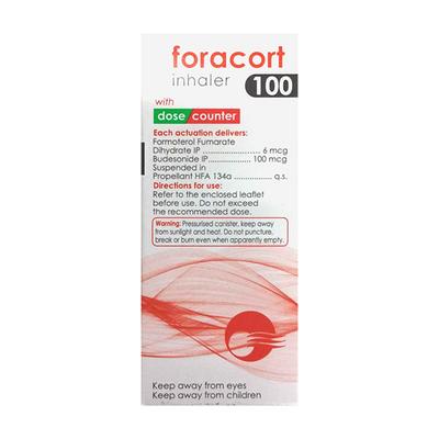 Foracort 100 with dose counter Inhaler 120Md - Asthma/COPD-Ast