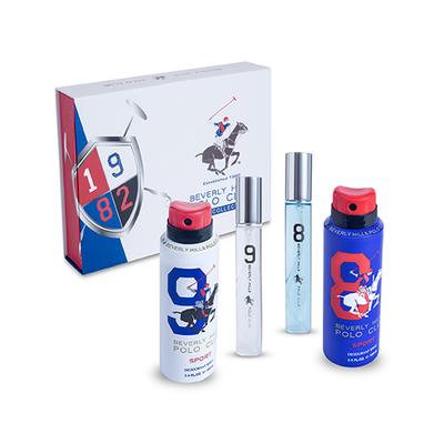 Beverly Hills Polo Club Eau De Toilette (2 X 16ml each) + Deodorant (2 X 100ml each) 2's - Men Perfumes (Edt/Edp)