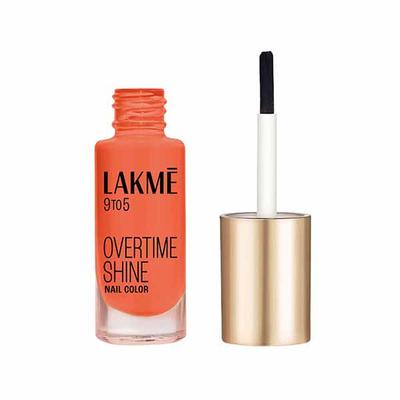 Lakme 9To5 Primer + Gloss Nail Colour Cherry Red 6 Ml - Nail Polish