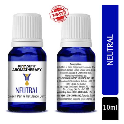 Keya Seth Aromatherapy Neutral-Stomach Pain & Flatulence Control 10 ml - Essential Oils