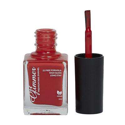 Glimmer Premium Nail Enamel Chilli Red 10 ml - Nail Polish