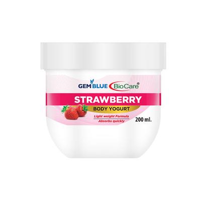 Gemblue Biocare Strawberry Body Yogurt 200 ml - Lotions & Creams