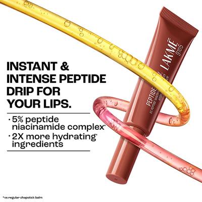 Lakme Peptide Lip IV, Hydrating Lip Balm, Brown Lip Retreat 10 g - Lip Balms