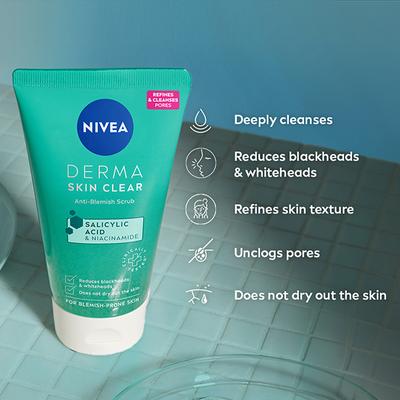Nivea Face Derma Skin Clear Anti Blemish Scrub 150 ml - Scrubs & Exfoliants