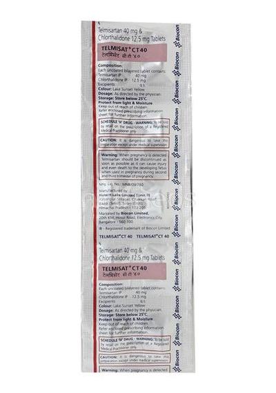 Telmisat CT 40mg Tablet 10'S - Hypertension-Ang