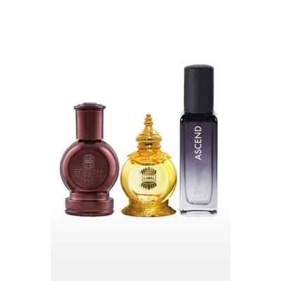 Ajmal Tempest And Mukhallat Al Wafa Cp & Ascend EDP Pack Of 3 For Men & Women 44 ml - Perfumes (Edt/Edp)