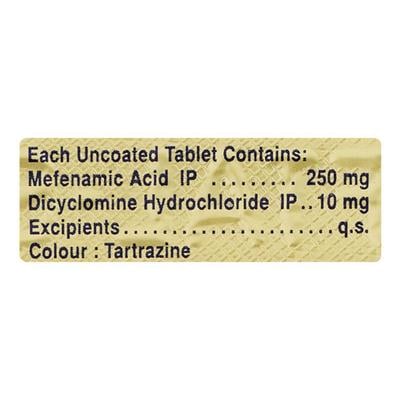 Meftal Spas Tablet 10'S - Muscle Spasm-Ant