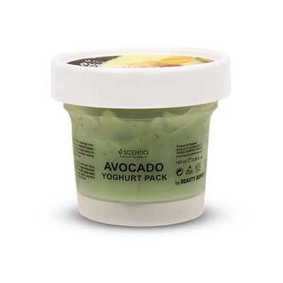 Scentio Avocado Brightening Yogurt Pack 100 ml - Face Packs