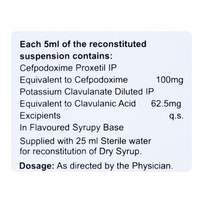 OXIPOD CV 100mg Dry Syrup 30ml - Bacterial Infections-Cep