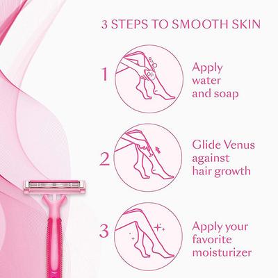 Gillette Venus Simply Venus Pink Hair Removal for Women 5's - Razors & Cartridges