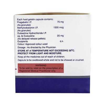 PREGABA DM 75/20 Capsule 10's - Neuropathic Pain-Dru
