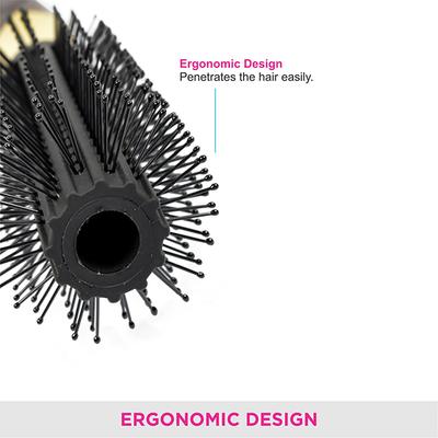 Vega Round Hair Brush for Adding Curls, Volume and Waves In Hairs, Men and Women, (E21-RB) 123 gm - Hair Brushes