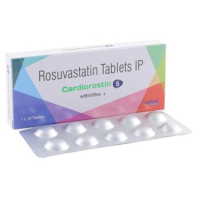 CARDIOROSTIN 5mg Tablet 10's - High Cholesterol-Dys
