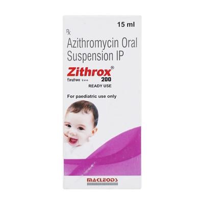 Zithrox 200mg Suspension 15ml - Bacterial Infections-Mac