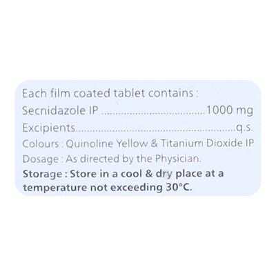 SECDAC 1000mg Tablet 2's - Amoebiasis-Ant