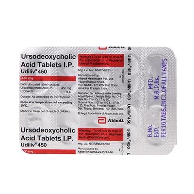Udiliv 450mg Tablet 10'S - Cholelithiasis/Gall Stones