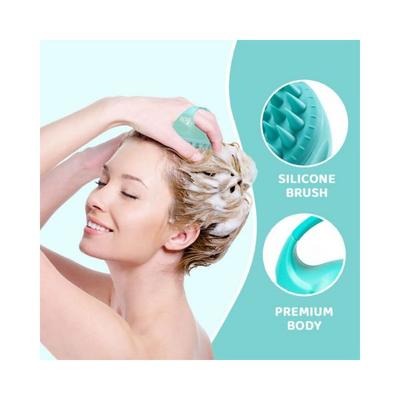 Rey Naturals Hair Scalp Massager Shampoo Green Brush 1's - Hair Brushes