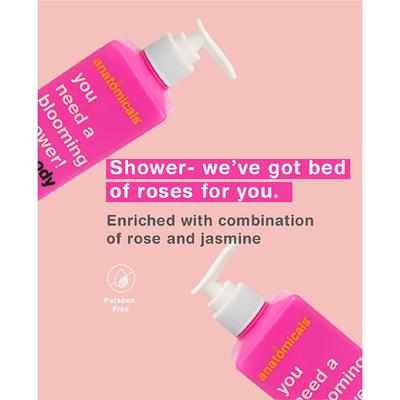 Anatomicals Rose Body Cleanser 300 ml - Shower Gels & Body Wash