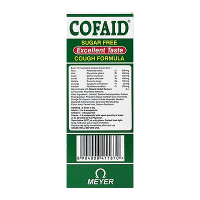 Cofaid Sugar Free Cough Formula 100ml - Asthma/COPD-Ast