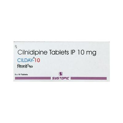 Cilday 10mg Tablet 10'S - Hypertension-Cal