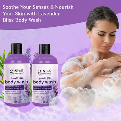 Globus Naturals Lavender Body Wash, 200ml each 2's - Creams, Lotions & Oils