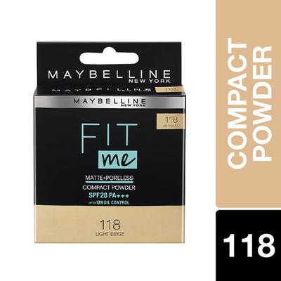 Maybelline New York Fit Me Compact, Light Beige 8 Gm - Compact Powder
