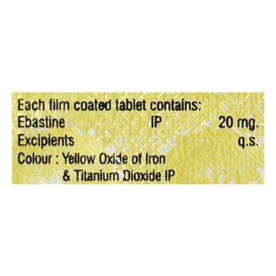 EBARID 20 Tablet 10's - Allergies-Ant