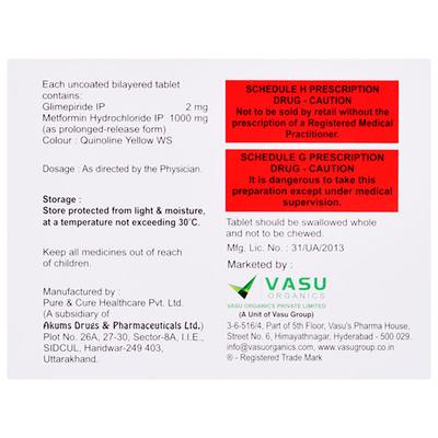 Cilvoryl M Forte 2Mg Tablet 10's - Diabetes-Ant