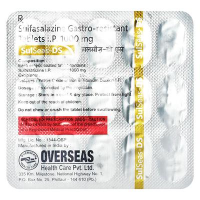 SULSEAS DS Tablet 15's - Ulcerative Colitis/Bowel Inflammatory Disease-GIT