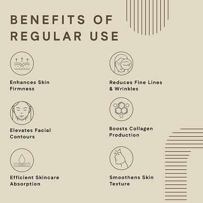 Winston Rechargeable Skin Lifting Device with 3-Color LED Therapy and Vibrational Modes 250 gm - Massagers