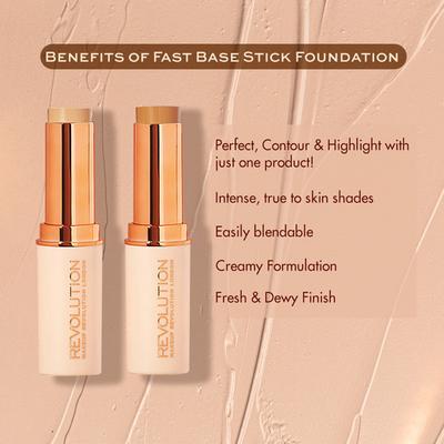 Makeup Revolution Fast Base Contour Set- Medium 12.4 gm - Contour