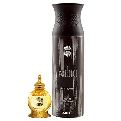 Ajmal Mukhallat Al Wafa Concentrated Perfume Oil Oriental Musky And Carbon Homme Deodorant Citrus Spicy Fragrance 212 ml - Perfumes (Edt/Edp)